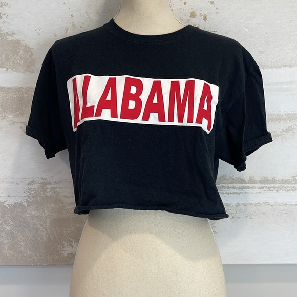ALABAMA cropped black Tee - Picture 1 of 5